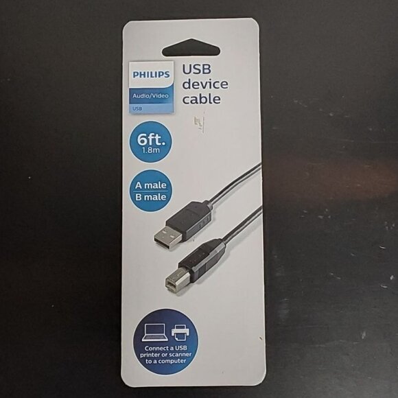 Philips Other - Philips USB 2.0 Device Cable - 6ft